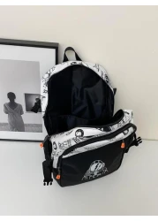 New Cartoon Astronaut Pattern Backpack Multifunctional School Bag School Backpack For School Daypack Laptop Bag Computer Bag Book Bag Rucksack Shoulder Bag Cartoon Print Camouflage Leisure Print Backp