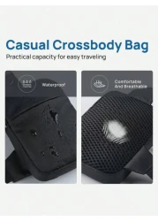 One Shoulder Sling Cross Body Bag Anti RFID Small Waist Pouch Lightweight Chest Phone Mini Bag Suitable For Travel And Leisure