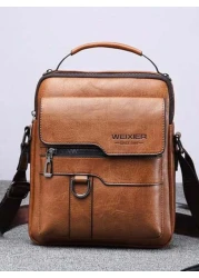 Men s Shoulder Bag Vintage Leather Hand Business Men s Casual Leather Bag Satchel Bag For Men Gift For Father Anniversary Laptop Bag