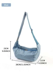 1pc Men s Mori Style Oblique Shoulder Bag Large Capacity Lightweight Diagonal Crossbody Dumpling Bag Casual One Shoulder Bohemian Crescent Crossbody Messenger Bag Nylon Backpack