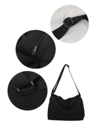 Students Multifunctional Sling Bag Shoulder Bag Casual Bag Large Hobo Messenger Bag Minimalist Black Schoolbag College School Outdoors Sports Fabric Portable Bag Crossbody Bag Thanksgiving Purse Funny