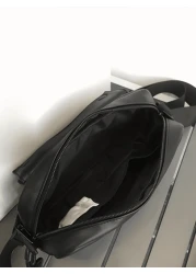 Men s Pu Shoulder Bag Chest Bag Coin Purse Messenger Bag Winter Hoiday Tote Bag Fany Pack Beach Bag Gym Bag Black Bag Hiking Large Capacity Multi Functional Portable Vacation Hip Bag Christmas Gifts V