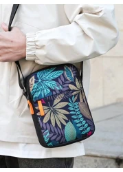 حقيبة ظهر رجالية جديدة من قماش القنب النايلون، حقيبة صدر للرياضة والسفر، حقيبة كتف عبر الجسم، حقيبة جامعية لل