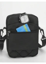 peach tree Nylon Sling Bag For Men Shoulder Crossbody Bag Small Pouch Headphone Holder Casual Lightweight Messenger Bag Business Office Accessory Gift For Teens College Students Christmas Mini Bag Sma