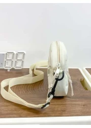 peach tree 1pc Minimalist Solid Color Casual Versatile Men s Nylon Lightweight Water Resistant Mini Shoulder Bag Peach Tree Christmas Men Bag Vacation Travel Essentials Dad Gifts Side Bags For Men Cro