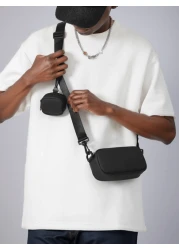 Multifunctional Mini Minimalist Square Bag With Coin Purse Shoulder Bag Sling Bag Casual Bag Crossbody Bag For High School Student University Student Freshman Side Bag Black Bag Small Bag For Holiday