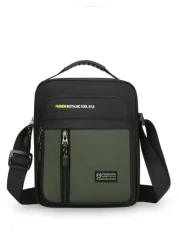 1pc Zipper Closure Men s Handbag New Style Fashionable Crossbody Bag Small Square Bag Can Be Carried On Shoulder Crossbody Hand Held Shoulder Strap Adjustment Buckle Practical Pull Head Waterproof And