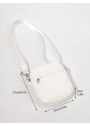 Mini Men Square Bag Sling Bag Sport Bag For High School University Student For Travel College School Leather Bag Going Out Water Proof Gifts PU Leather Essentials Winter Christmas Gifts Outdoor Thanks