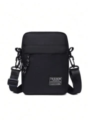 Simple Solid Color Men s Casual Shoulder Bag Travel And Daily Commuting Sling Bag For Man Man Bag Cross Body Bag Students School Supplies Messenger Bag For Man Cylinder Bag Gifts For Men Vacation Lapt