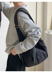 1pc Forest Style Men s Shoulder Bag Tote Bag Large Capacity Lightweight Diagonal Crossbody Dumpling Bag Casual Shoulder Boho Crescent Messenger Bag Nylon Backpack