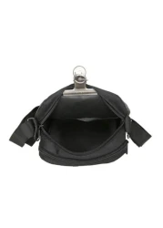 حقيبة كتف قماشية متعددة الجيوب للرجال، أحادية اللون (بزخارف معلقة)، حقيبة رجالية بأسلوب الشارع، حقيبة تتنقل،