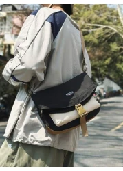 New Fashion Simple Waterproof Men s Shoulder Bag Outdoor Casual Gym Cycling Messenger Bag College Style For School Work Travel High Quality Phone Pouch Gift