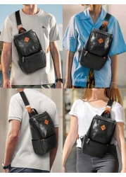 Men s Fashion Chest Bag Anti Theft Men s Crossbody Bag Waterproof And Lightweight Adjustable Shoulder Strap Backpack Small Chest Bag For Hiking Travel Outdoor Activities