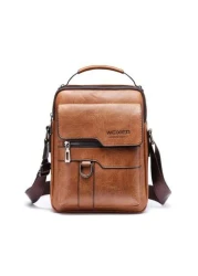 Vintage Men s Crossbody Satchel Bag Hand Business Casual Bag For Father Anniversary Gift Strap Color Random Random Style Vintage Purse Sling Bag