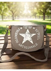 حقيبة كتف خماسية الأضلاع، تصميم سحاب به شراريب، حقيبة كلاسيكية رجالية للقيادة أو السفر أو المدرسة