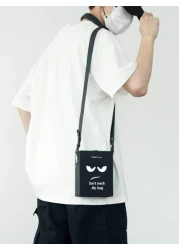 peach tree حقيبة رجالية مربعة الشكل، حقيبة كروس بودي، حقيبة كتف، حقيبة مربعة، حقيبة أعمال بغطاء رفرف مقاوم للماء م