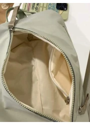 peach tree حقيبة كتف رجالية 1 قطعة، حقيبة كتف، حقيبة حمل صغيرة، متعددة الألوان، قماش نايلون خفيف للاستخدام اليومي،