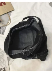 Men Letter Graphic Flap Messenger Bag Multifunctional Shoulder Bag Schoolbag For Travel College School Sling Bag Sport Bag For High School University Student School Supplies Fall Bag Cylinder Bag Old