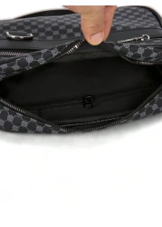 قطعة واحدة (9.9 بوصة * 7.1 بوصة * 2.4 بوصة) حقيبة كتف أنيقة ، حقيبة رسول ، حقيبة كتف ، حقيبة عبر الجسم ، حقيبة مربعة ، م