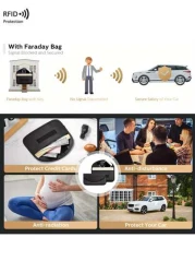 حقيبة عزل إشارة مفتاح السيارة عبر الحدود الجديدة، محفظة عزل إشارة RFID مانعة للسرقة