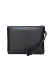 Men Clutch Bag Handbag Wristlet Bag Waterproof Portable Lightweight For College Business Travel Pu Leather Business Simple Style Fashion Streetwear For Boys College Student Gift Commute Undergraduates