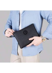 Men s PU Embossed Clutch Wrist Bag