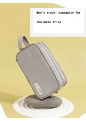 1pc Toiletry Bag Oxford Fabric With Dividers Ion Material Solid Color For Business Trip Large Capacity And Easy Carry Clutch Bag Handbag Wristlet Bag Square Bag Gift Hand Bag Men Laptop Thanksgiving V