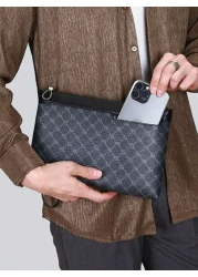 1pc Fashion Wrist Bag Clutch Square Bag Envelope Handbag Made Of Scratches Resistant PU Material Suitable For Party Commute With Multiple Pockets And Exquisite Vintage Pattern Personalized Gifts Valen