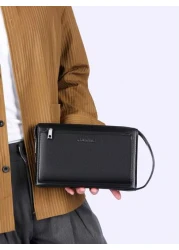 gorchis New Fashion Men s Clutch Bag With Password Lock Anti Theft Multi Pocket Multi Card Slot Long Wallet PU Leather Men Bag Multifunctional Travel Pouch Christmas Fall University Bag Wallet Men Han