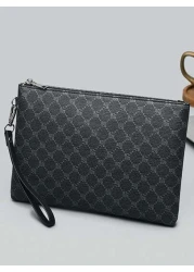 Printed PU Leather Men s Clutch Wristlet Handheld Bag One Piece Commute Graduation Gifts Freshman Man Bag Handbag Clutch Bag Wristlet Bag Organizer Storage Wallet Purse Gifts Fall Christmas Scream Men