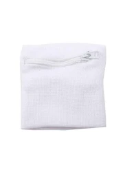 حافظة معصم بسحاب ذات لون أحادي مع مفاتيح، لتجميع العملات المعدنية والتخلص من العرق ، مناسبة للرياضة كالكرة ال