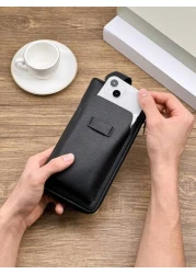 HOVI'S محفظة كلاتش ذات سعة كبيرة بتصميم مطبوع، محفظة طويلة بسيطة عصرية ذات طراز قديم، محفظة نسائية رجالية محمولة