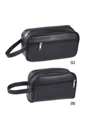 حقيبة رجالية جلد PU أحادية اللون للهاتف المحمول, حقيبة يد صغيرة, حقيبة يد, حقيبة معصم, للعمل، نهاية الأسبوع، الس