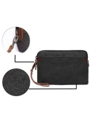 1 Pc Casual Canvas Men Clutch Wrist Bag With Faux Leather Wallet Men Handbag Clutch Bag Long Wallet Coin Purse Phone Bag For Travel And Business Multi Colors Available Purse Essentials