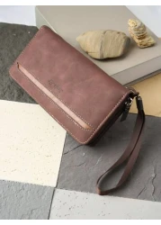 HOVI'S محفظة طويلة جديدة رفيعة المظهر مع حماية من الرقاقات RFID, سعة كبيرة، متعددة الوظائف تتسع لتليفون