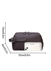 saroxi Men s Large Capacity Fashionable Casual Outdoor Travel Hand Clutch Wrist Bag Compact Design Suitable For Work Office Young Students Stylish Gift Choice Vintage Men Essentials