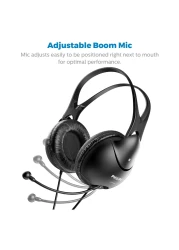 فيليبس إيزي تشات سماعات رأس سلكية فوق الأذن SHM1900 - أسود