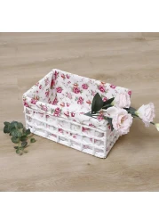 Set of 3 Eco-Friendly Handwoven Storage Baskets &ndash; Durable Woven Bins with Sturdy Plastic Frame and Removable Liners for Toys, Books, and Toiletries &ndash; Decorative and Versatile Home Organization - Pink