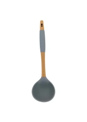 Home Pro Silicone Head Ladle Blue And Beige