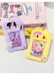 MY LITTLE PONY Card Cover Keychain Plush Pendant Can Store Campus Cards Meal Cards Document Set Student s Good Item Fashion Decoration For Christmas Gift For Holiday For Young Girls White Collar Worke