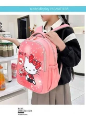 Sanrio 1pc Hello Kitty Kulomi 3 Piece Backpack Set Cartoon Print KT Cat Suitable For Middle High School Includes Backpack Shoulder Bag Pencil Case Great For Campus Back To School Outings And Gifts