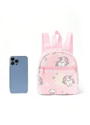 1pc Mini Cute Unicorn Print Children s Backpack Suitable For Girls Primary School Students Middle School Students Travel Vacations Schools Holiday Gifts Daily Use
