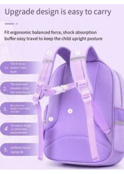 Sanrio Sanrio Hello Kitty Kuromi Kids Backpack Cartoon Cute Girl Double Shoulder Bag Ergonomic Backpack School Style Suitable For Back To School Season Reflective Night Bag