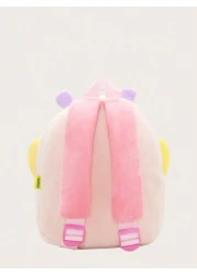 1 قطعة حقيبة ظهر مبطنة بنمط حيوان كرتوني، مناسبة للأطفال من عمر 2-4 سنوات، بتصميم أسد/زرافة/وحيد القرن