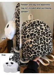 قطعة واحدة حقيبة ظهر صغيرة فاخرة بطبعة نمر ملائمة للخريف والشتاء، تصلح للسفر والاستخدام اليومي