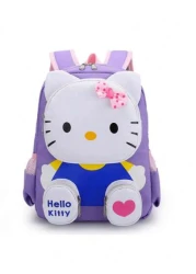 Sanrio Backpack Kawaii Stylish School Bag Colorblock Rucksack Large Capacity Foldable Outdoors Daypack