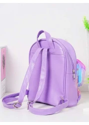 حقيبة ظهر أطفال خلاقة عصرية وعصرية ، تصميم جناح فراشة شفاف مرصع بوني الحريري ، حقيبة كتف مزدوجة الكتف