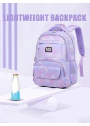 طقم ظهر مدرسي للفتيات 3 قطع، حقيبة مدرسية، حقيبة كتب للطلاب، حقيبة سفر خارجية، شنطة قلم رصاص، حقيبة غداء، مناس