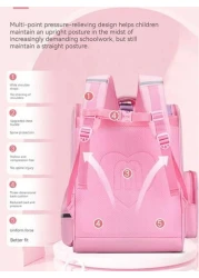 Children s Shoulder Bag Elementary School Students Schoolbag 6 12 16 Years Old 1 2 3 4 5 6 Grades Cute Waterproof Boys And Girls Backpack Purple Pink