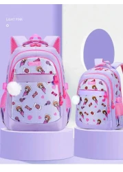 Cute Lightweight Anti Tumbling Backpack Children s Backpack School Backpack Teen Girls Backpack 15 6 Inch Laptop Backpack With Pom Pom Backpack Travel Backpack Casual Back To School Gift Cute Cartoon